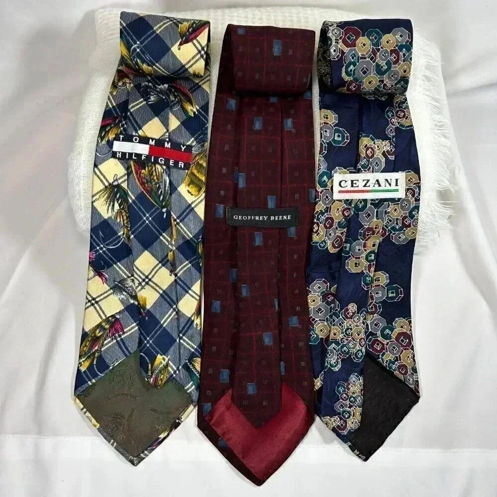 Geoffrey Beene, Tommy Hilfiger, Cezani Silk Ties-Set of 3
